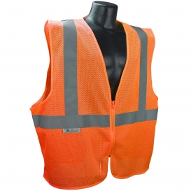 Radians SVE1 Type R Class 2 Economy Safety Vest with No Pockets - Orange
