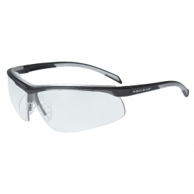 Radians T71-10 Safety Glasses - Black/Silver Frame - Clear Lens