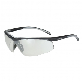 Radians T71-90 Safety Glasses - Black/Silver Frame - Indoor/Outdoor Lens