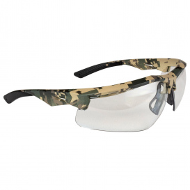 Radians TXM4-11ID Thraxus Safety Glasses - Digital Camo Frame - Clear Anti-Fog Lens