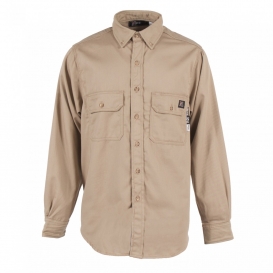 Neese VU7SH Ultra-Soft Long Sleeve FR Work Shirt - Khaki