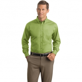 Red House RH38 Herringbone Non-Iron Button-Down Shirt - Wintergreen
