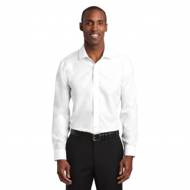 Red House RH620 Slim Fit Pinpoint Oxford Non-Iron Shirt - White