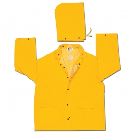 River City 240J Classic Plus Rain Jacket - .35mm, PVC/Polyester - Yellow