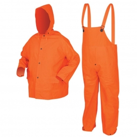 safety orange rain gear