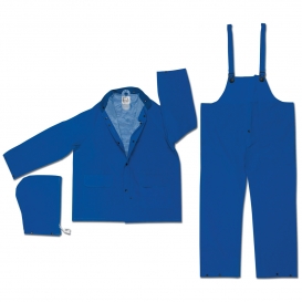River City 2433 Classic Plus 3-Piece Rain Suit - Blue