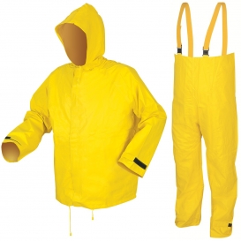MCR Safety 8402 Hydroblast Limited Flammability Two-Piece Rain Suit - .35mm Neoprene/Nylon - Yellow