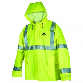MCR Safety BJ38JH Big Jake PVC/Nomex Flame Resistant Rain Jacket