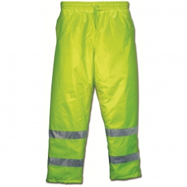 River City BMRCL3LP Luminator Class E Insulated Safety Pants - Yellow/Lime