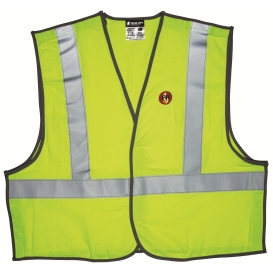 River City FRMBCL2L Type R Class 2 Breakaway Modacrylic FR Safety Vest - Yellow/Lime