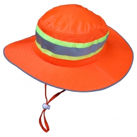 MCR Safety HVH100 High Visibility Boonie Hat - Orange