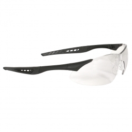 Radians RK1-11 Rock Safety Glasses - Black Frame - Clear Anti-Fog Lens