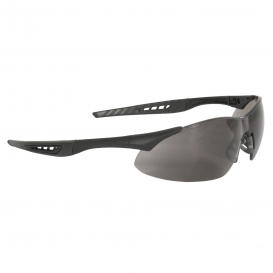 Radians RK1-21 Rock Safety Glasses - Black Frame - Smoke Anti-Fog Lens