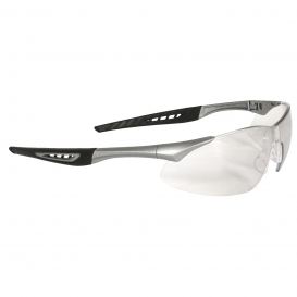 Radians RK6-11 Rock Safety Glasses - Silver Frame - Clear Anti-Fog Lens