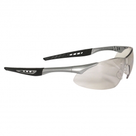 Radians RK6-90 Rock Safety Glasses - Silver Frame - Indoor/Outdoor Mirror Lens