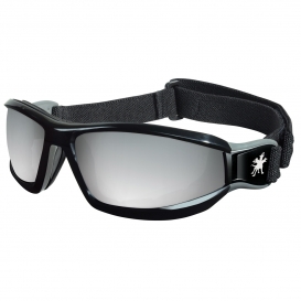 MCR Safety RP117 RP1 Goggles - Black Frame - Silver Mirror Lens