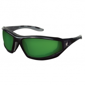 MCR Safety RP2120 RP2 Safety Glasses - Black Frame - Green Shade 2.0 Lens