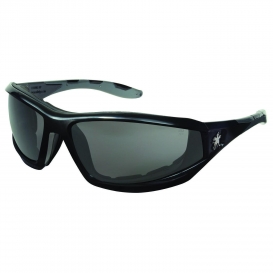 MCR Safety RP212AF RP2 Safety Glasses - Black Frame - Gray Anti-Fog Lens