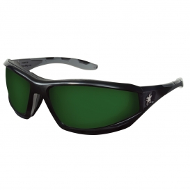 MCR Safety RP2150 RP2 Safety Glasses - Black Frame - Green Shade 5.0 Lens
