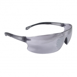 Radians RS1-60 Rad-Sequel Safety Glasses - Smoke Temple Tips - Silver Mirror Lens