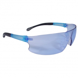 Radians RS1-B Rad-Sequel Safety Glasses - Smoke Temple Tips - Light Blue Lens