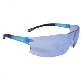Radians Rad-Sequel Safety Glasses - Smoke Temple Tips - Light Blue Lens