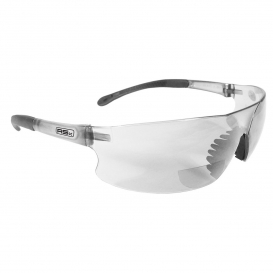 Radians RSB-1 Rad-Sequel RSX Safety Glasses - Smoke Temple Tips - Clear Bifocal Lens