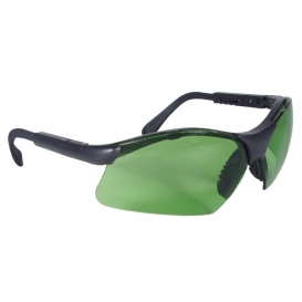 Radians Revelation Safety Glasses - Smoke Frame - Green IRUV 2.0 Lens