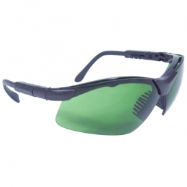 Radians Revelation Safety Glasses - Smoke Frame - Green IRUV 3.0 Lens