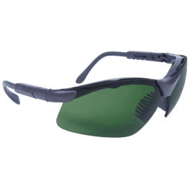 Radians Revelation Safety Glasses - Smoke Frame - Green IRUV 5.0 Lens