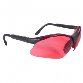 Radians Revelation Safety Glasses - Smoke Frame - Vermillion Lens