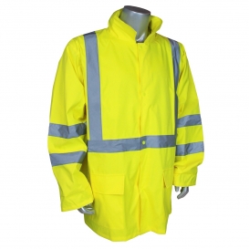 Radians RW10-3S1Y Lightweight Rain Jacket - Yellow/Lime