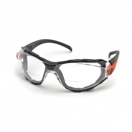 Elvex RX-GG-40C-AF Go-Specs Safety Glasses - Black Foam Lined Frame - Clear Bifocal Anti-Fog Lens