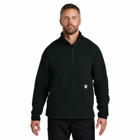 Carhartt CT106417 Textured 1/2-Zip Fleece Jacket - Black