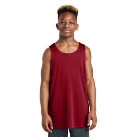 Sport-Tek YST551 Youth PosiCharge Competitor Rev Tank - Deep Red/White