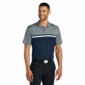 Nike NKFQ3968 Dri-FIT Victory Colorblock Polo - Cool Grey/Navy/White