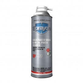 Sprayon SP 709 - Chlorinated Brake and Metal Parts Cleaner - 14.25 oz Aerosol