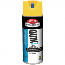 Krylon A03402004 Quik-Mark Water Based Inverted Marking Paint - APWA Brilliant Yellow - 16 oz Can (Net Weight 12 oz)