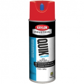 Krylon A03404004 Quik-Mark Water Based Inverted Marking Paint - APWA Brilliant Red - 16 oz Can (Net Weight 12 oz)