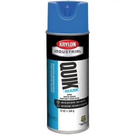Krylon A03406004 Quik-Mark Water Based Inverted Marking Paint - APWA Brilliant Blue - 16 oz Can (Net Weight 12 oz)