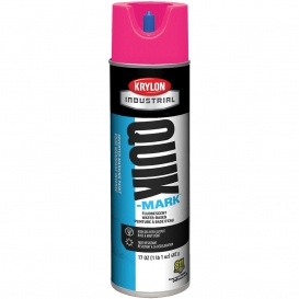 Krylon A03612004 Quik-Mark Water Based Inverted Marking Paint - Fluorescent Pink - 20 oz Can (Net Weight 17 oz)