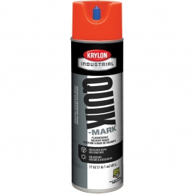 Krylon A03613007 Quik-Mark Solvent Based Inverted Marking Paint - Fluorescent Red - 20 oz Can (Net Weight 17 oz)