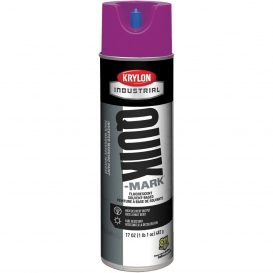 Krylon A03615007 Quik-Mark Solvent Based Inverted Marking Paint - Fluorescent Purple - 20 oz Can (Net Weight 17 oz)