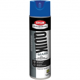 Krylon A03621007 Quik-Mark Solvent Based Inverted Marking Paint - APWA Blue - 20 oz Can (Net Weight 17 oz)