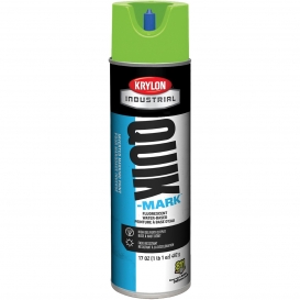 Krylon A03630004 Quik-Mark Water Based Inverted Marking Paint - Fluorescent Safety Green - 20 oz Can (Net Weight 17 oz)