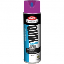 Krylon A03715004 Quik-Mark Water Based Inverted Marking Paint - Fluorescent Purple - 20 oz Can (Net Weight 17 oz)