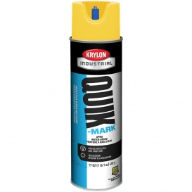 Krylon A03801004 Quik-Mark Water Based Inverted Marking Paint - APWA Brilliant Yellow - 20 oz Can (Net Weight 17 oz)