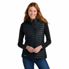 Eddie Bauer EB517 Ladies Packable Quilted Vest - Black