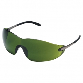 MCR Safety S21130 S21 Safety Glasses - Metal Temples - Green Shade 3.0 Lens