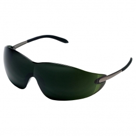MCR Safety S21150 S21 Safety Glasses - Metal Temples - Green Shade 5.0 Lens
